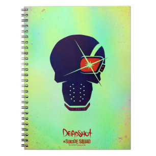 Caderno Espiral Esquadrão Suicida   Ícone de cabeça morto