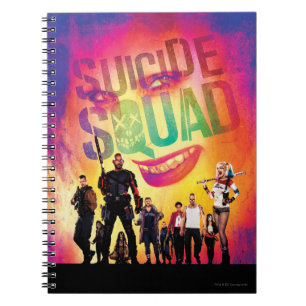 Caderno Espiral Esquadrão Suicida Orange Joker & Squad Movie Po