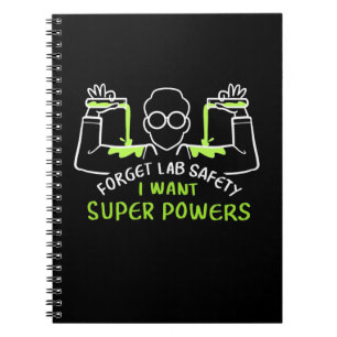 Caderno Espiral Esqueça a segurança do laboratório, quero super