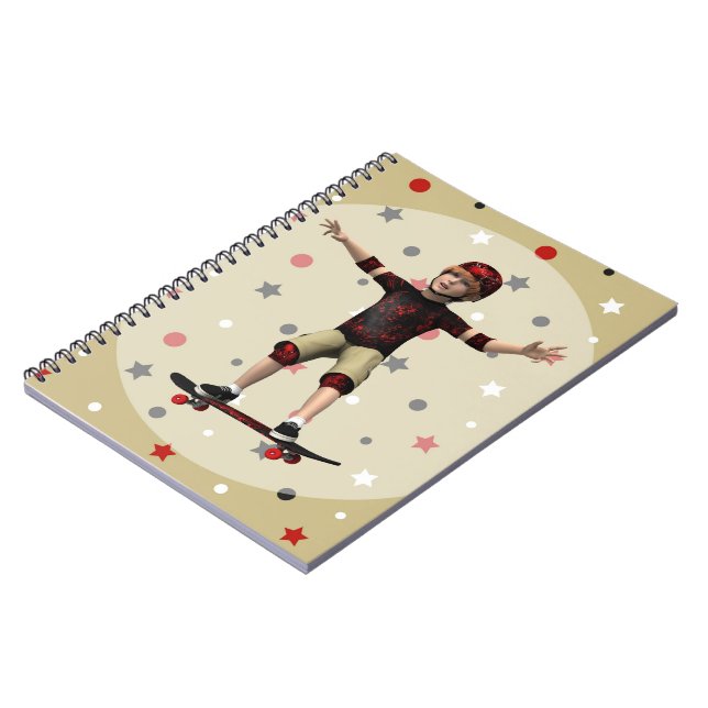 Caderno Espiral Esqueitista (Left Side)