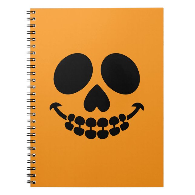 Caderno Espiral Esqueleto. (Frente)