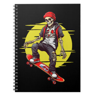 Caderno Espiral Esqueleto de Skate