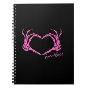 Caderno Espiral Esqueleto Sem Coração Mãos Clássicas