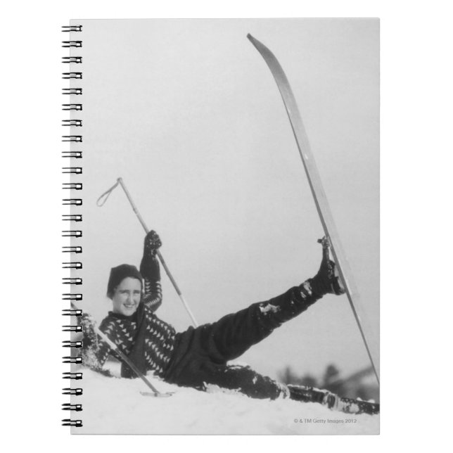 Caderno Espiral Esquiador 2 da mulher (Frente)