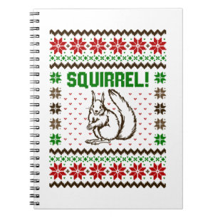 Caderno Espiral Esquilo Ataca O Suéter Feio Da Família Griswold