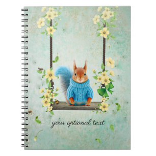 Caderno Espiral Esquilo bonito no notebook Swing Spiral