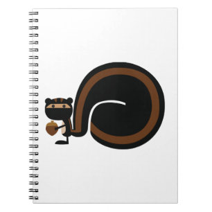 Caderno Espiral Esquilo Ninja