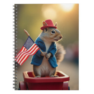 Caderno Espiral Esquilo Patriótico