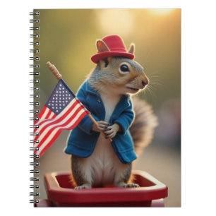 Caderno Espiral Esquilo Patriótico