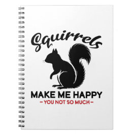 Caderno Espiral Esquilos Sarcásticos Me Fazem Feliz Você Não Tanto