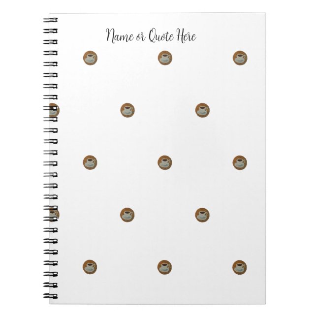 Caderno Espiral Esresso Coffee Spiral Photo Notebook (Frente)