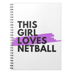 Caderno Espiral Essa garota adora netball