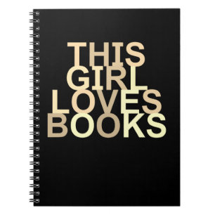 Caderno Espiral Essa garota ama livros