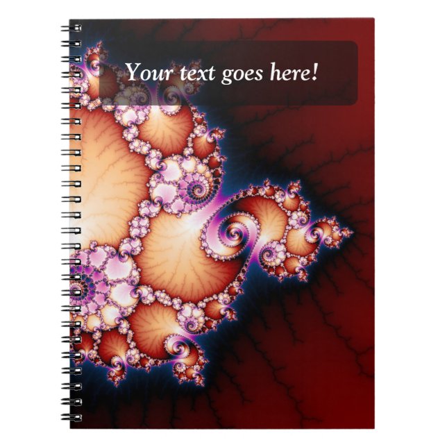 Caderno Espiral Esse É O Ponto - Arte Fractal (Frente)
