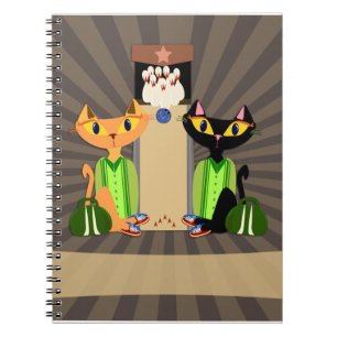 Caderno Espiral Esses Becos Legal Gatos, Boliches Divertidos, Desi