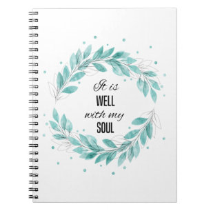 Caderno Espiral Está bem com a minha alma
