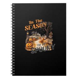 Caderno Espiral Esta É A Época De Spooky Queda De Halloween Retro
