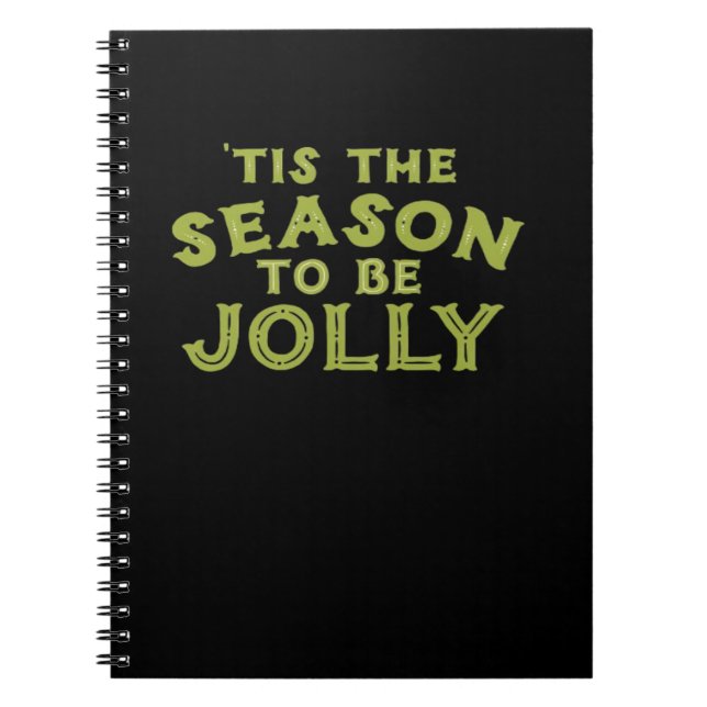 Caderno Espiral Esta É A Época Engraçada Feliz Natal (Frente)