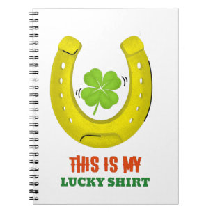 Caderno Espiral Esta É Minha Camisa da Sorte