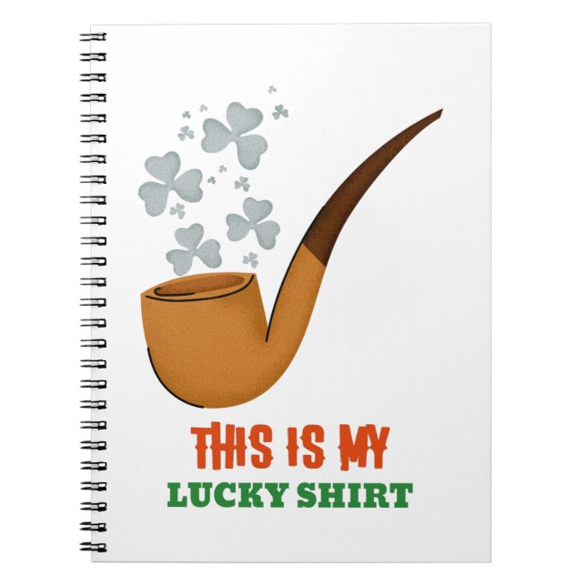Caderno Espiral Esta É Minha Camisa da Sorte (Frente)
