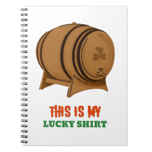 Caderno Espiral Esta É Minha Camisa da Sorte