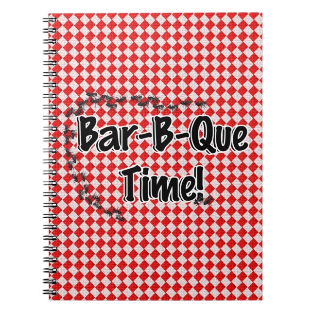 Caderno Espiral Está na hora do CHURRASCO! Fecho da Mesa com verif (Frente)