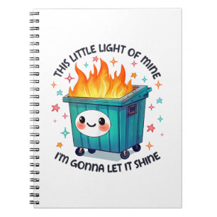 Caderno Espiral Esta Pequena Luz Minha Eu Vou Deixá-la Brilhar