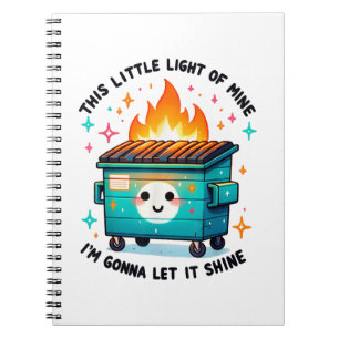 Caderno Espiral Esta Pequena Luz Minha - Fogo na Lixeira
