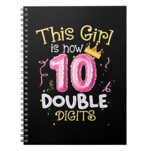 Caderno Espiral Esta Rapariga Tem 10 Dígitos Duplos De Aniversário