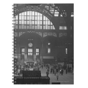 Caderno Espiral Estação de estrada de ferro