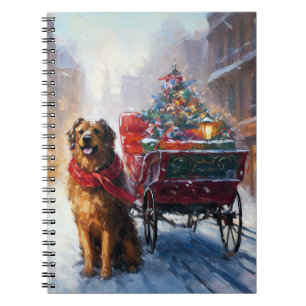 Caderno Espiral Estação Festiva de Natal do Setentrional Irlandês