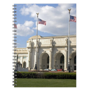 Caderno Espiral Estação Union em Washington, D.C.