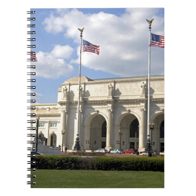 Caderno Espiral Estação Union em Washington, D.C. (Frente)