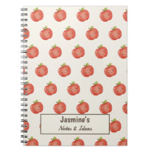 Estadia Personalizada Maçã Sortuda Fofa Aquarela