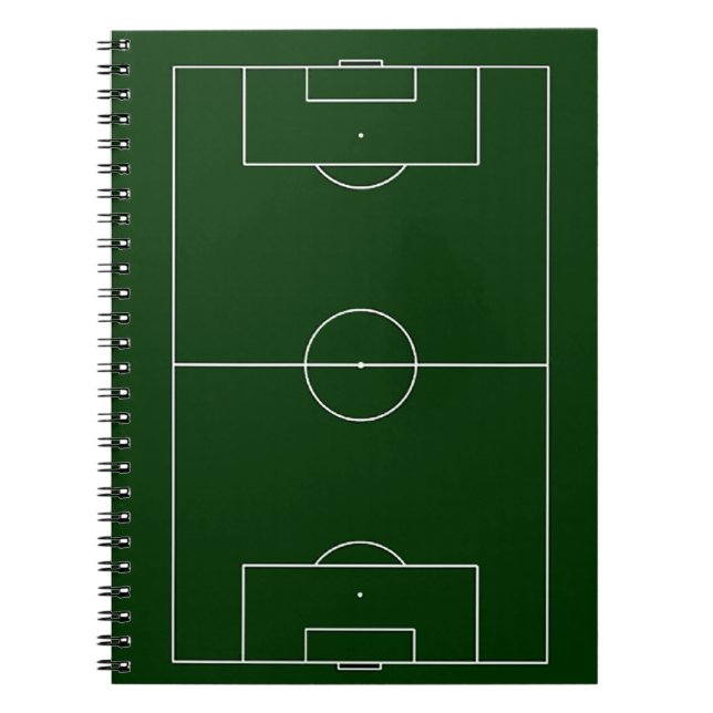 Caderno Espiral estádio de futebol verde (Frente)