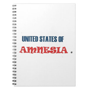 CADERNO ESPIRAL ESTADOS UNIDOS DA AMNESIA