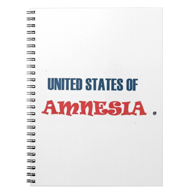 Caderno Espiral ESTADOS UNIDOS DA AMnésia (Frente)