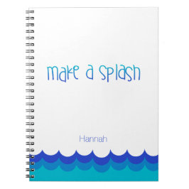 Caderno Espiral Estatísticas de natação personalizadas