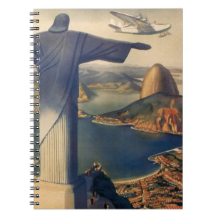 Caderno Espiral Estátua Cristo Redentor, Rio de Janeiro, Brasil