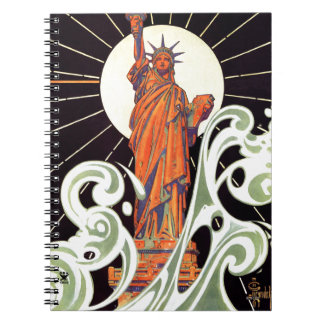 Caderno Espiral Estátua da liberdade