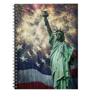 Caderno Espiral Estátua da Liberdade