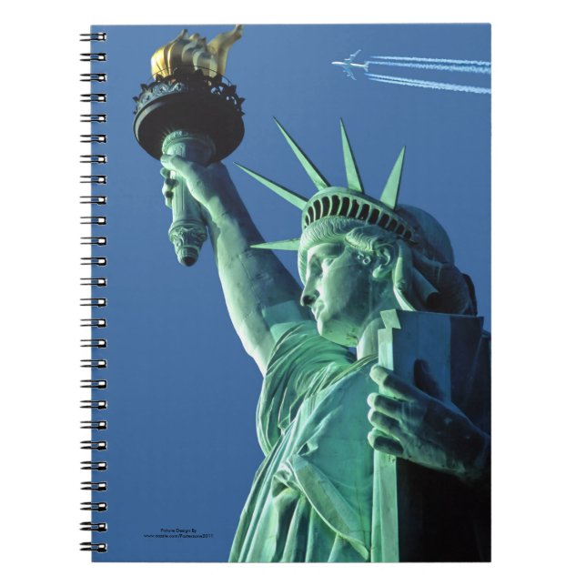 Caderno Espiral Estátua da Liberdade para o Foto Notebook (Frente)