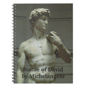 Caderno Espiral Estátua de Davi de Michelangelo