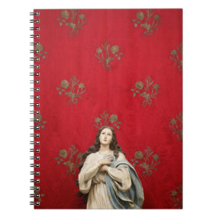 Caderno Espiral Estátua em uma igreja de Spaccanapoli, Nápoles d