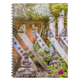 Caderno Espiral estátuas de Buda no templo Senko-ji