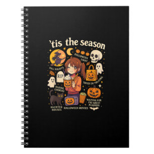 Caderno Espiral Este É O Design De Queda Dos Ícones Do Animo De Ha