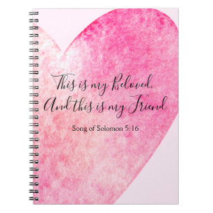 Caderno Espiral Este é o meu amado e este é o meu amigo