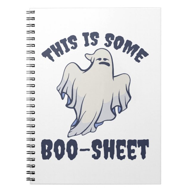 Caderno Espiral Este é um Boo Sheet Sassy Ghost (Frente)