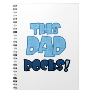 Caderno Espiral Este Pai Rocks Gifts