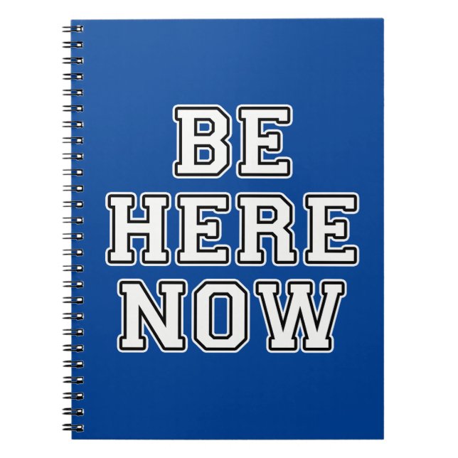 Caderno Espiral Esteja Aqui Agora (Frente)